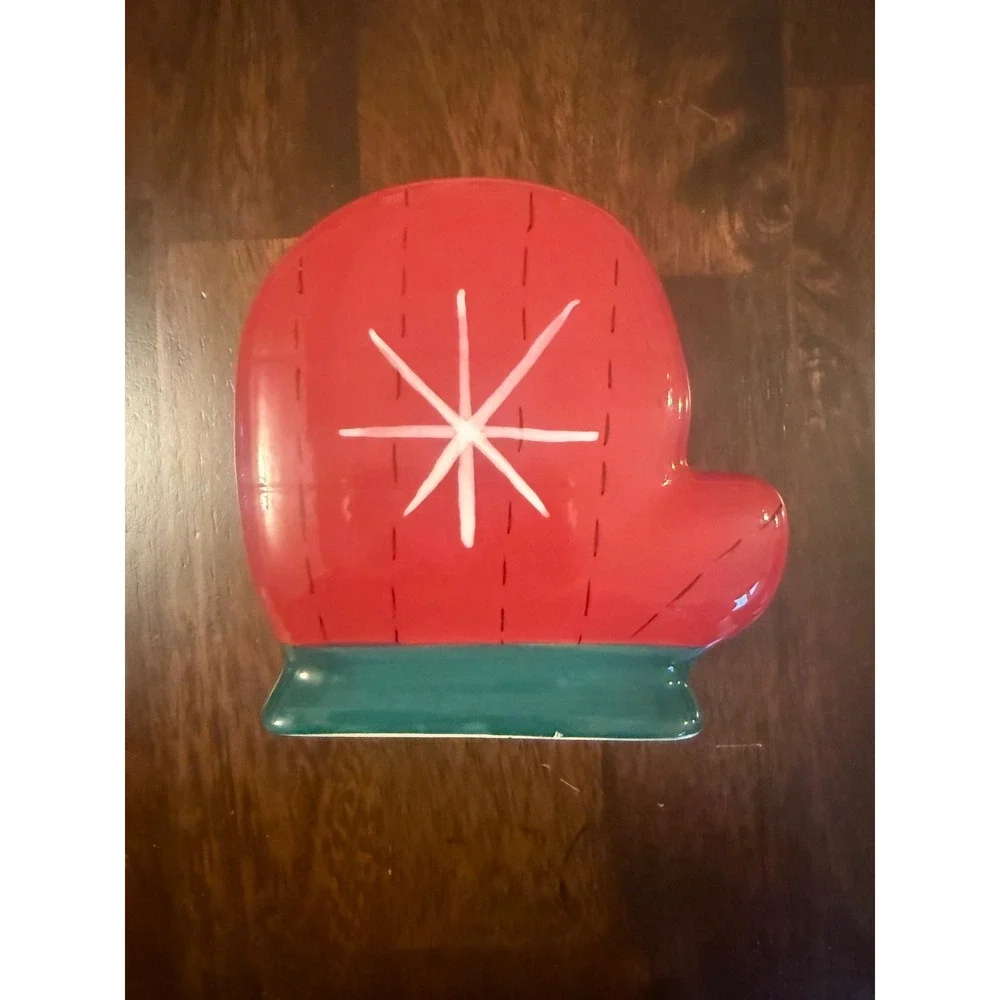 Pfaltzgraff‎ Holiday Magic Mitten Napkin Holder Christmas Decor